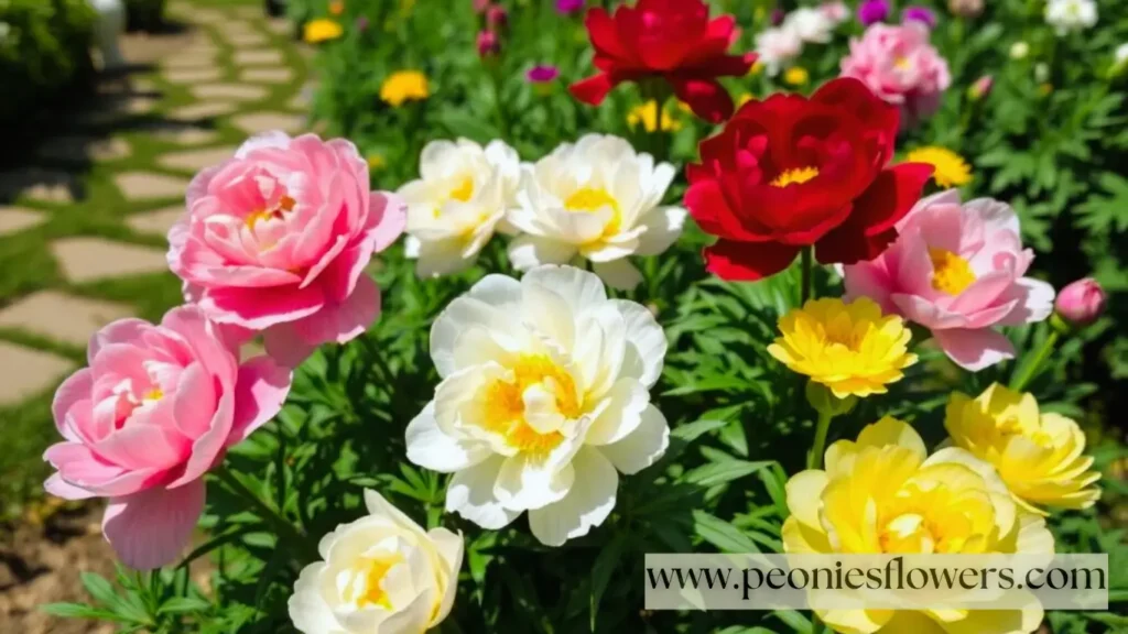 Late-blooming Paeonia lactiflora varieties